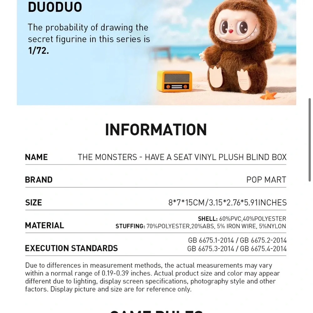 Duo Duo Labubu Authentic Secret - Picture 2 of 8